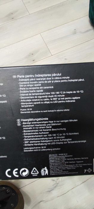 Set Ondulator fara fir NOU + Perie de indreptat electrica nefolosita