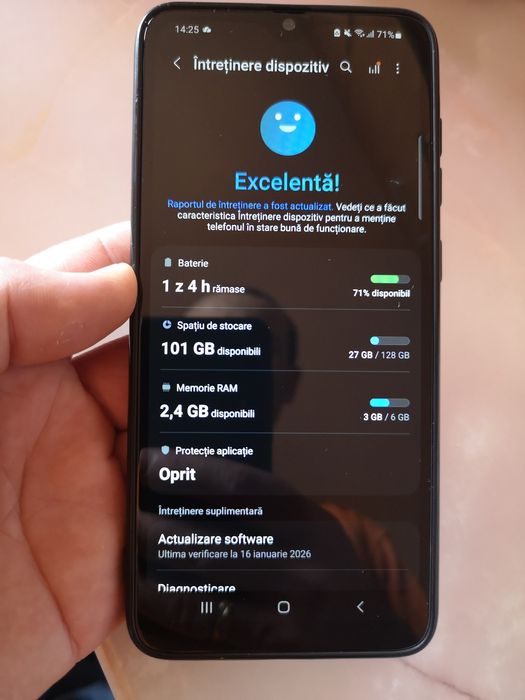 Samsung Galaxy A70 128GB Prism + Husă & Cablu