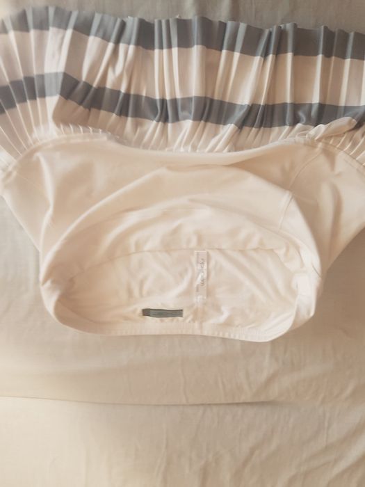 Fusta tenis dama plisata cu pantalon scurt alba