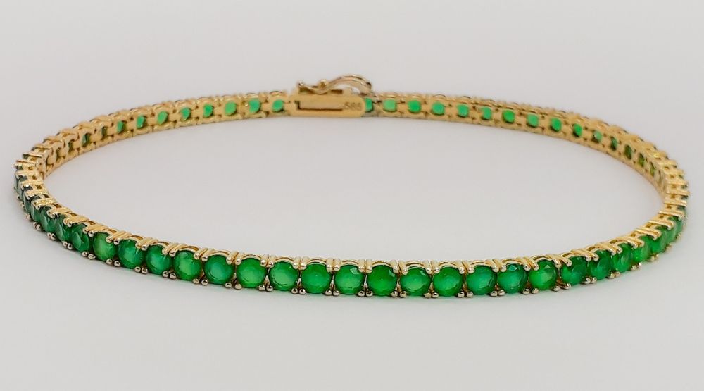 Brățară din aur de 14k cu smaralde!