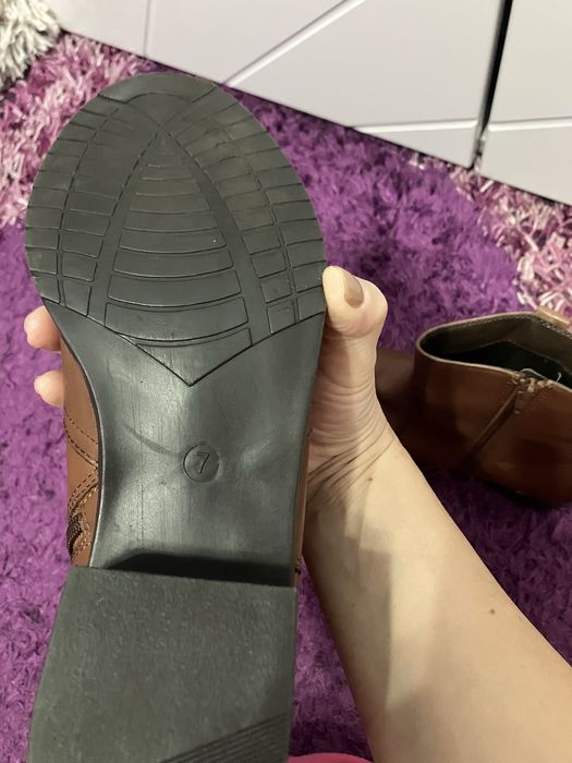 Botine piele naturala,Comfort TU