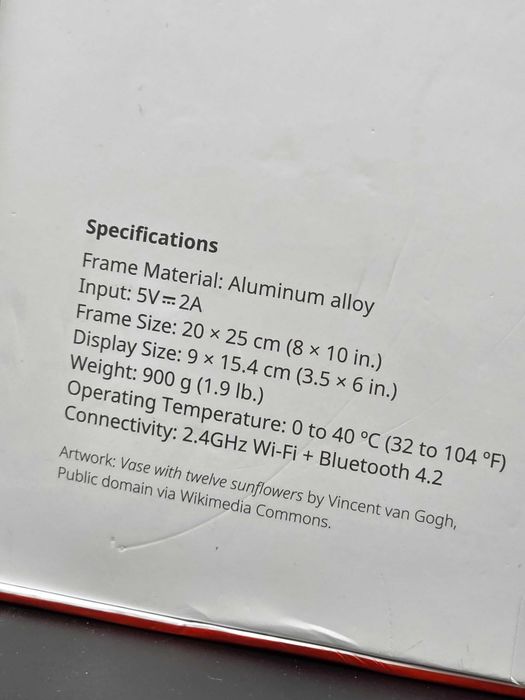 Rama Foto Digitala E-Ink SwitchBot AI Art Frame | NOUA