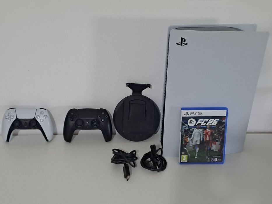 Ps5 2 controllere support joc si cabluri originale