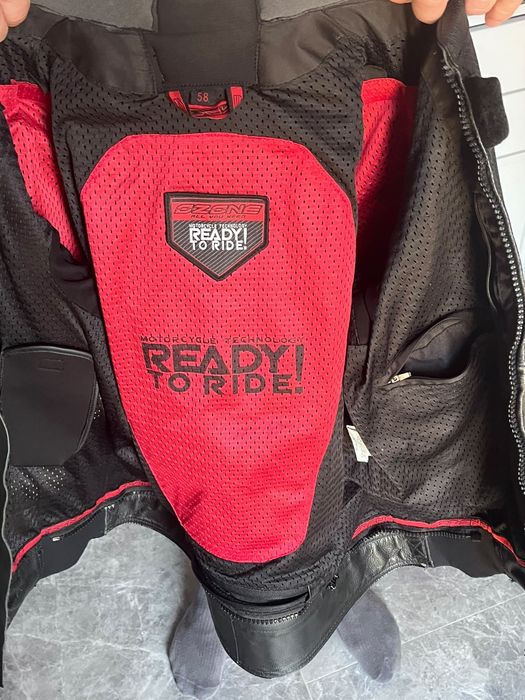 Geaca moto piele