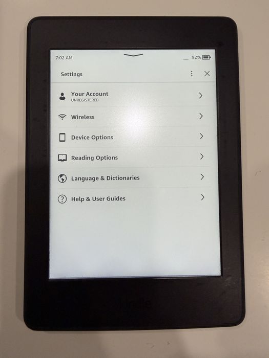 Електронен четец Kindle Paperwhite с подсветка 7-ма генерация