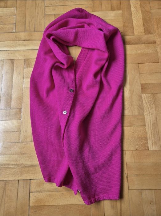 Şal Poncho de lux Pura Lana Italia, Convertibil, Lână Pură