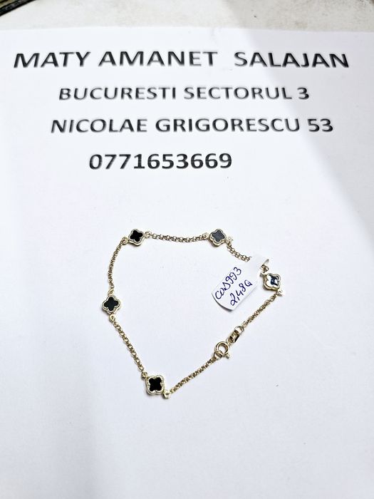 Vand bratara din aur 14 k 2.48 g cod 993