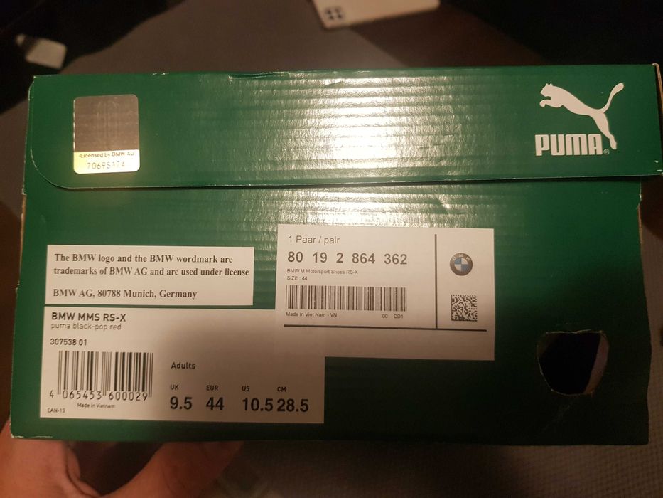 Puma, Спортни обувки RS-X с еко кожа, Червен/Черен/Син