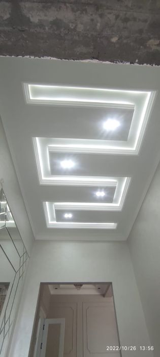 Световые натяжные потолки