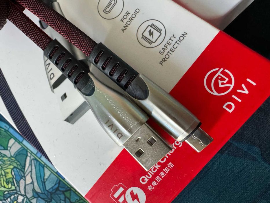 Кабел DIVI Surfboard – Micro USB, Бързо Зареждане, Удароустойчив