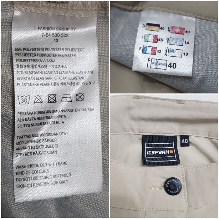 Pantaloni scurți tehnici ICEPEAK QuickDry Stretch, munte, bike, Nr.40
