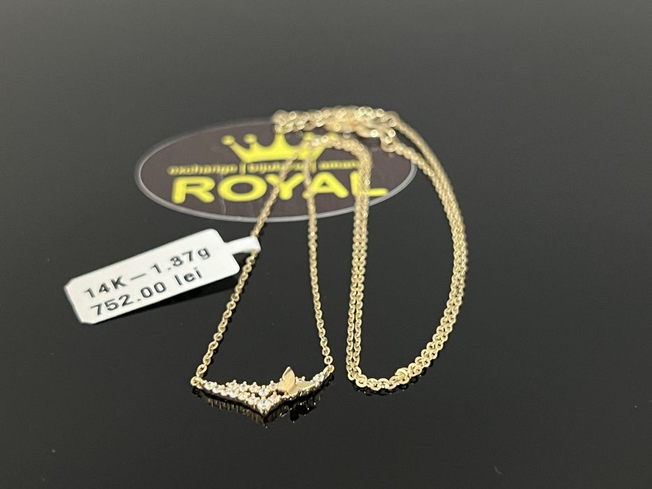 Bijuteria Royal CB : Lantisor dama aur nou 14k 1,37gr