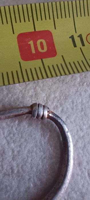Inel Viking din argint secolul VIII - X anii 701-1000 d.Hr