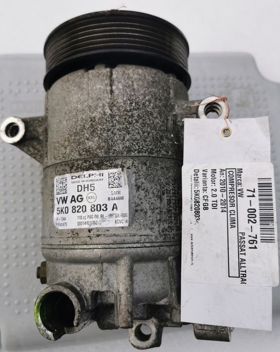 Compresor climă VW Passat Alltrack / Golf / Tiguan 2.0 TDI – cod 5K0 8