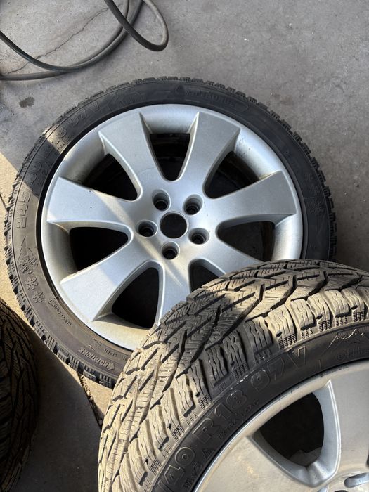 Vând jante pe 18 + anvelope iarnă 245/40 R18 (VAG)