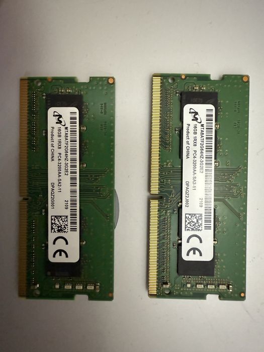 Оперативка для ноутбука. 16GB DDR4 PC4-3200A