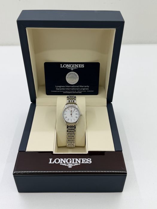 Ceas Longines Lyre L4.259.4.11.6 Dama Quartz Cadran Alb Original Full Set Elvetian Cutie Acte Nou