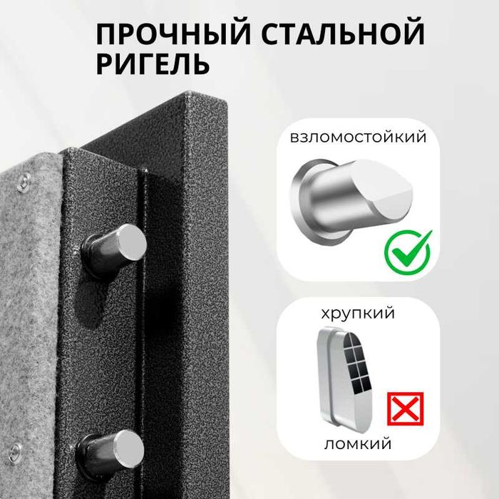 Сейф огнеупорный DELI ET601 электронный замок+ключ 450х400х600мм 53кг