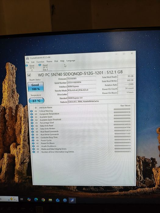 Vând SSD WD SN740 512GB gen4 nvme nou Transport 15 lei!