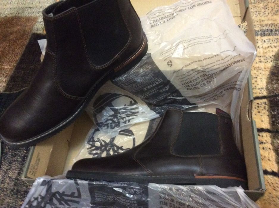 Timberland Cizme din Piele Maro TImberland Brook Park,Noi,42