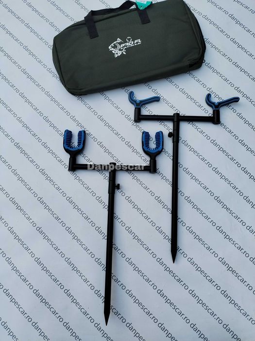 Set 2 BUZZ BAR FEEDER CU picheti reglabili si suporti feeder DELUXE