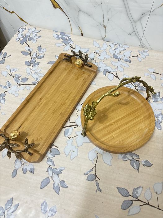 тарелки из дерева круглая 8тыс прямоугольная 14тыс