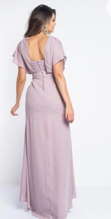 Rochie ocazie Asos roz pudra xs s