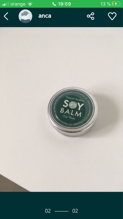 balsam de buze Soy uleiuri esentiale