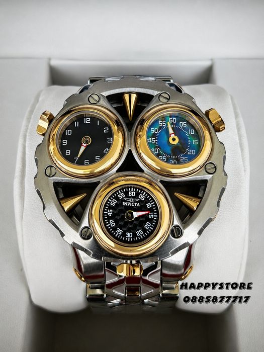 INVICTA Cerberus Silver/Gold 47 mm, Инвикта нов мъжки часовник