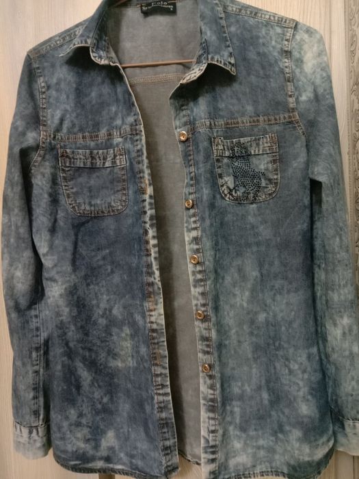 Джинсовая рубашка для девочек