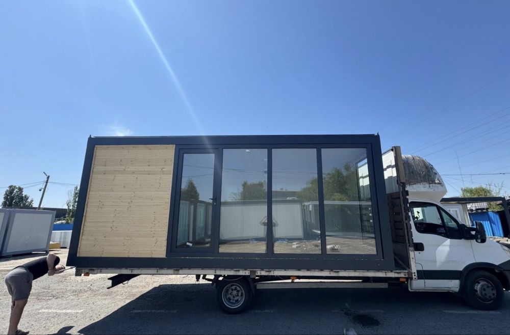 Vand containere modulare birou vitrina alubond