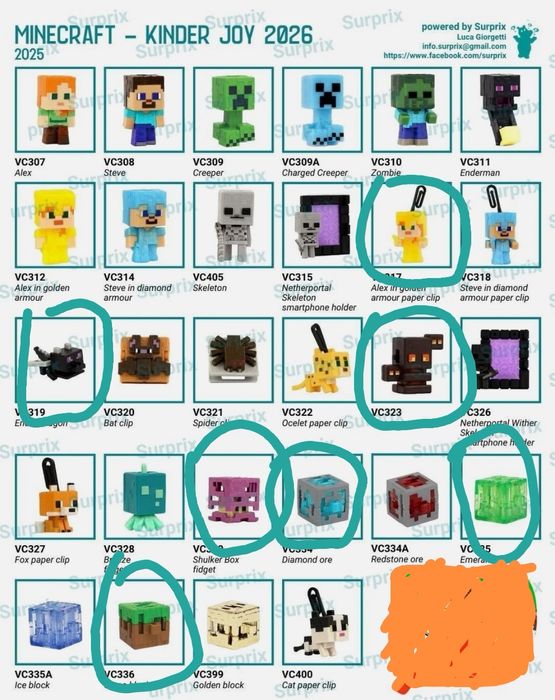 Киндер джой Minecraft.