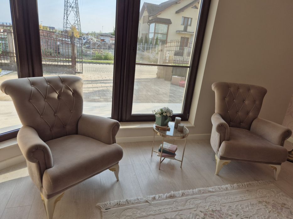 Set Canapele extensibile si fotolii Sehrazat 3+1+1