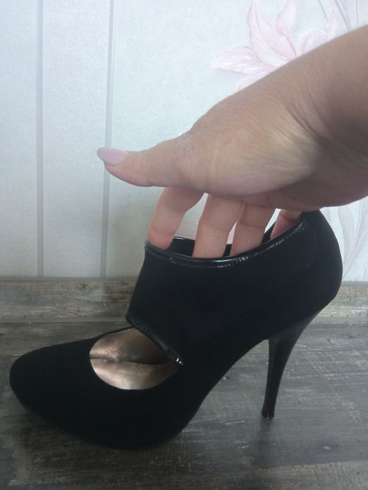 Туфли женские на каблуке + платформа.