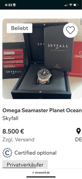 OMEGA 007 seamaster James Bond