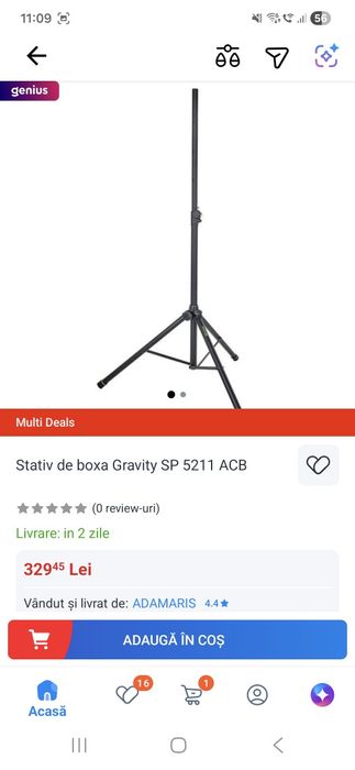 Stativ boxe  Gravity 5211
