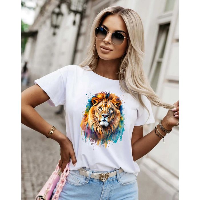 Тениска - акварелен лъв