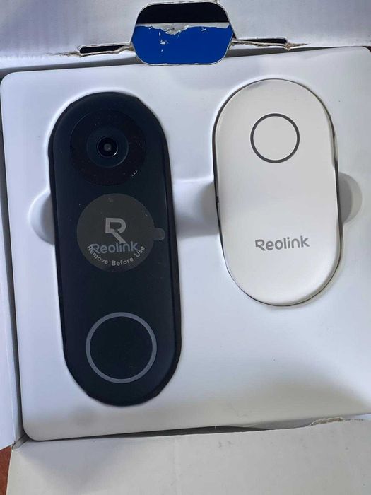 Sonerie video WiFi Reolink de 5 MP, vizualizare cap-picioare format 3:4, unghi vizualizare de 180°, Wi-Fi 5/2,4 GHz, detectare persoane/colete
