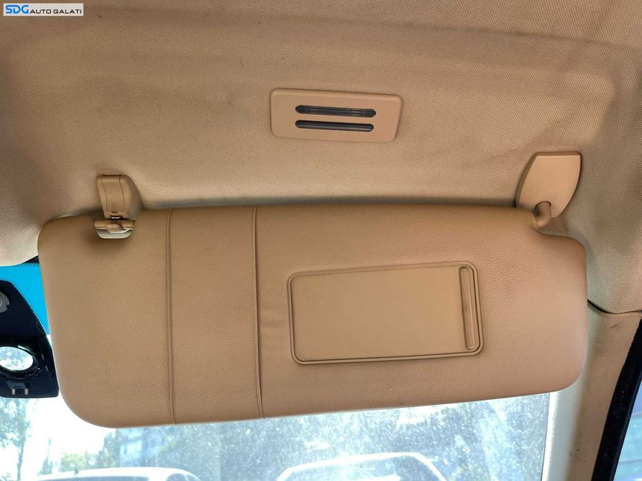 Parasolar Dreapta Pasager Piele Crem BMW Seria 5 E60 E61 2003 - 2010 [1722]