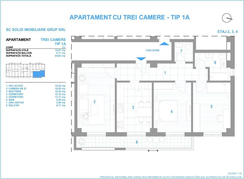 PROMOTIE ->30 IUNIE Ap. INTABULAT Ultra-Spațios 3 Camere decomandat