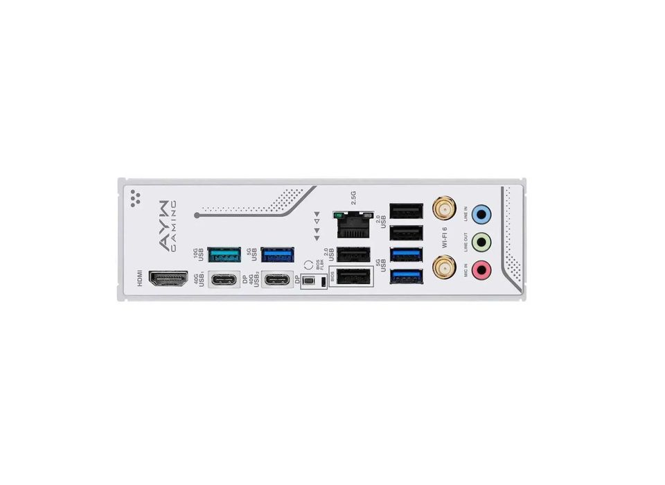 { ASUS X870 AYW WiFi7 4xDDR5 AM5 White