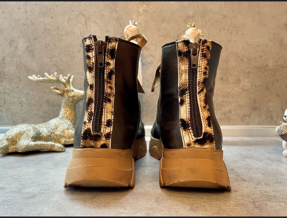 Дамски Боти Естествена Кожа И Косъм Н38