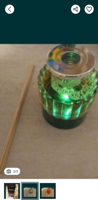 Odorizant camera cu LED multicolor.