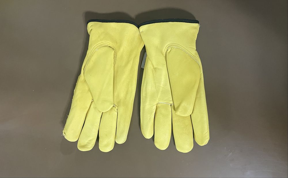 Зимние универсальные кожаные перчатки с утеплителем 3M Thinsulate