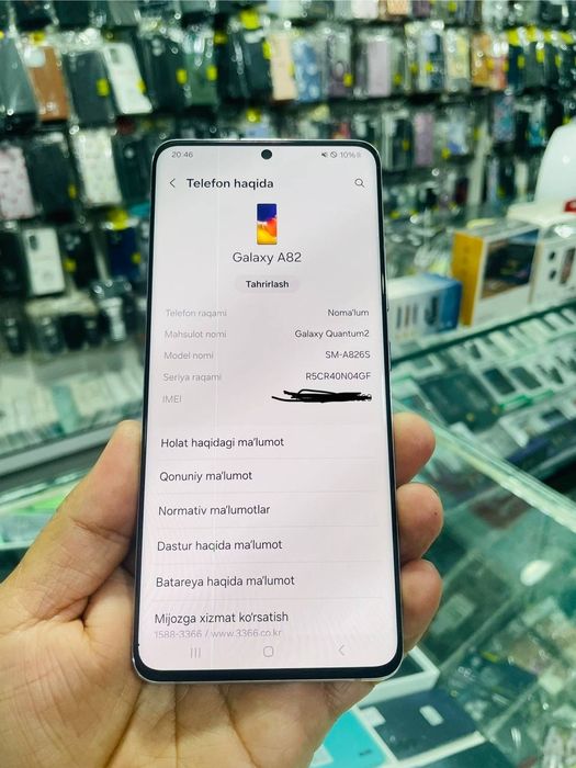 Galaxy A82 5G
Holati ko‘rinar koprinmas palasa bor lekin 8 oy boldi h