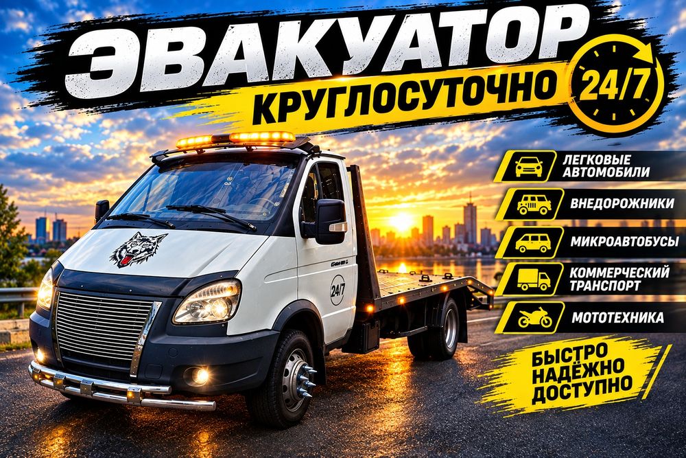 Эвакуатор СКО и межгород круглосуточно