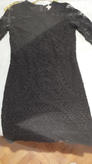 Черна дантелена рокля isabela Merant & HM