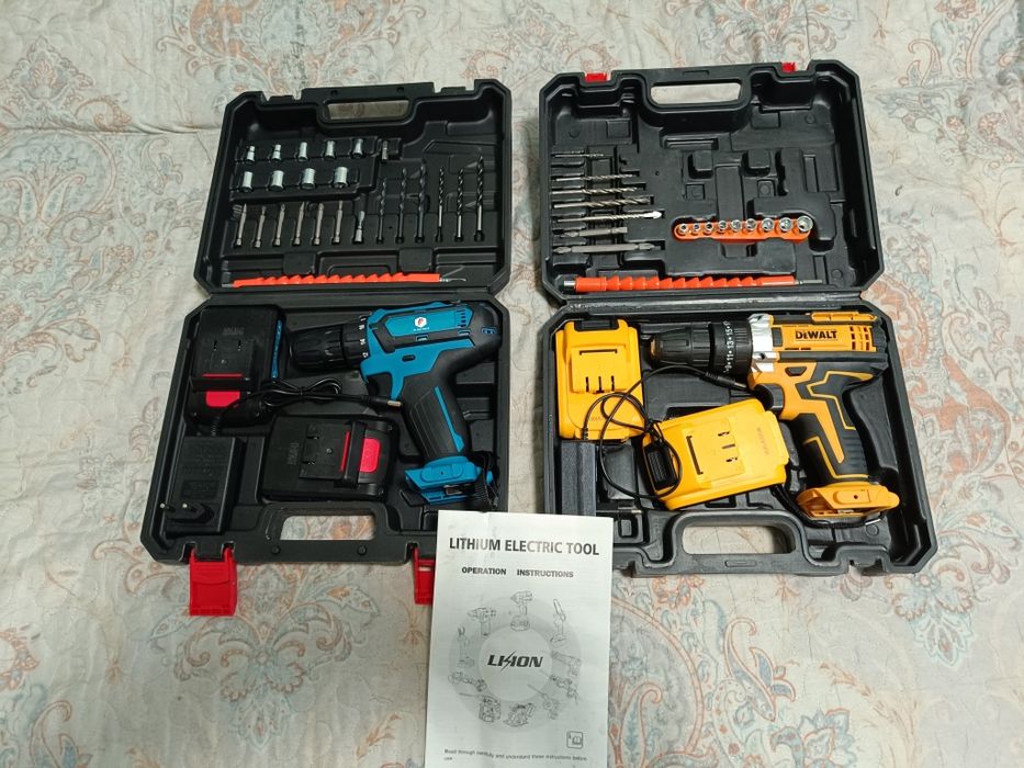 Аккумулятор Дрель-Шуруповёрт Новый,Для Любых работ.Кейс,