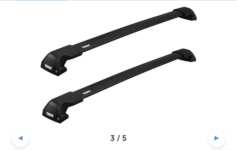 рейлинги Thule WingBar Edge Black