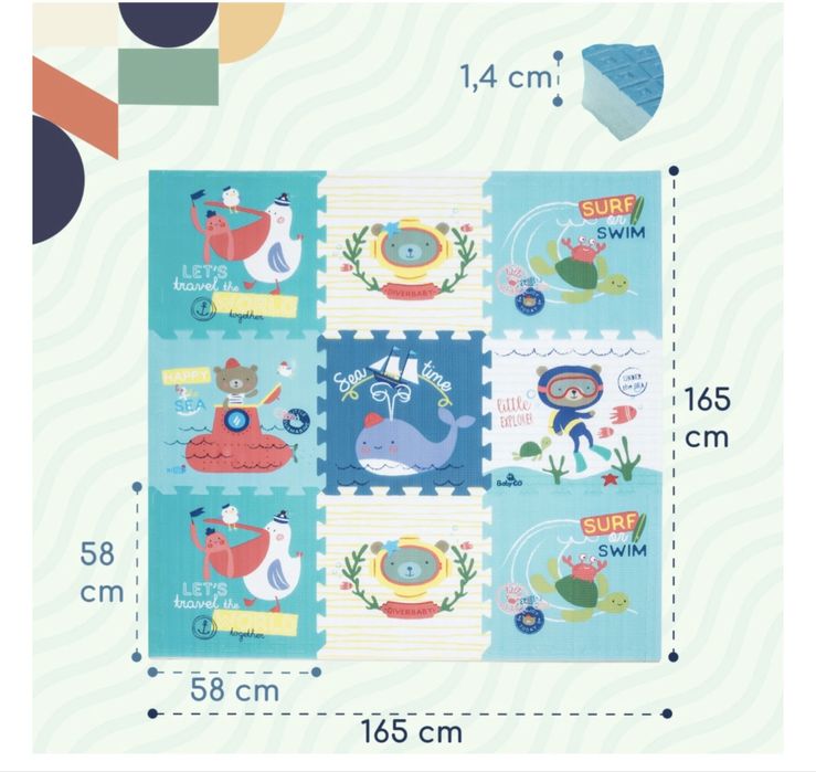 Детско килимче за игра Baby Go